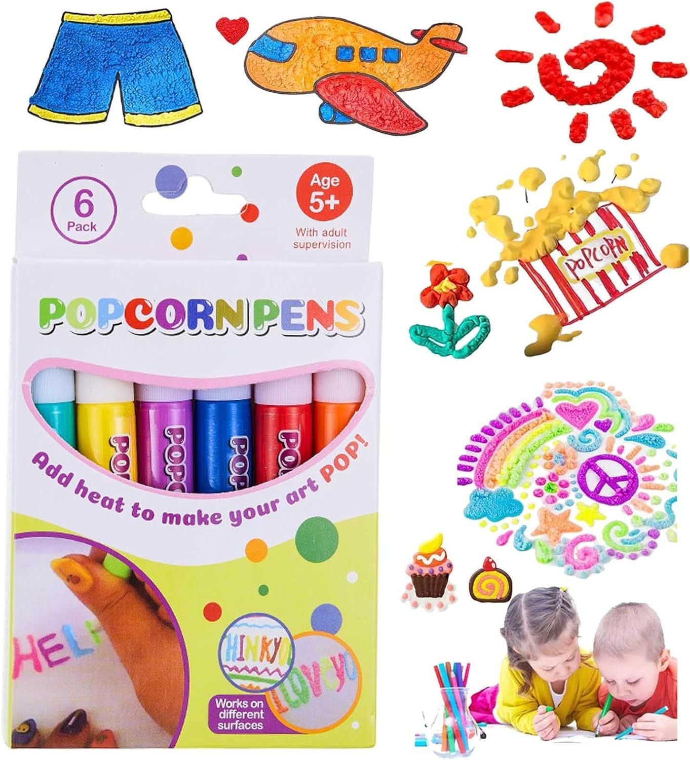 3D Printing Bubble Pen Children Popcorn Pen Drawing